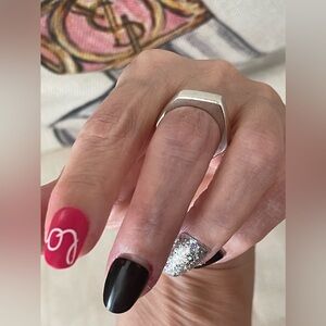 GUCCI HEXAGON RING 925 SS SIZE US 7.25⭐️Authentic
